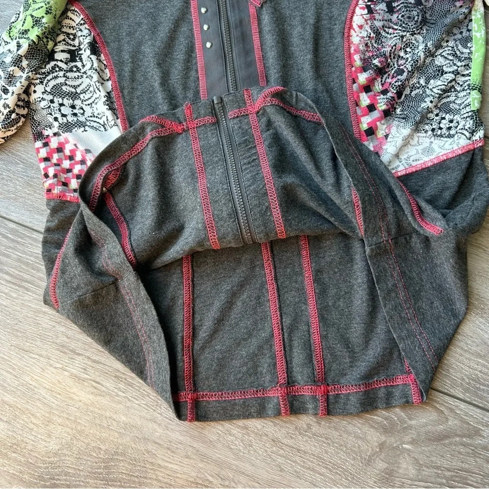 Taifun Grey Jersey Fabric Full Zip Long Sleeve - Picture 7 of 14